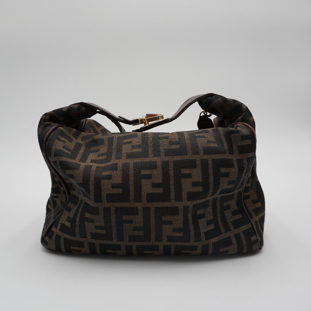 Fendi Zucca Hobo Vanity Handbag